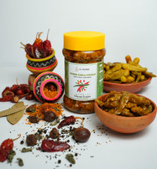 Green Chilli Pickle (ہری مرچ کا اچار)