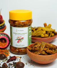Green Chilli Pickle (ہری مرچ کا اچار)